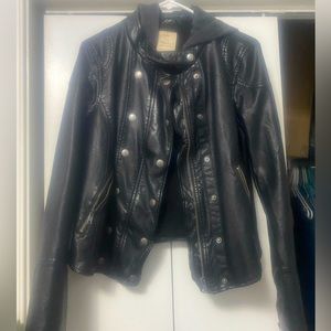 Free People Vegan Leather Jacket